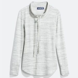 Ink Love & Peace Kenidy Drawstring Knit Top Size Medium Light Grey